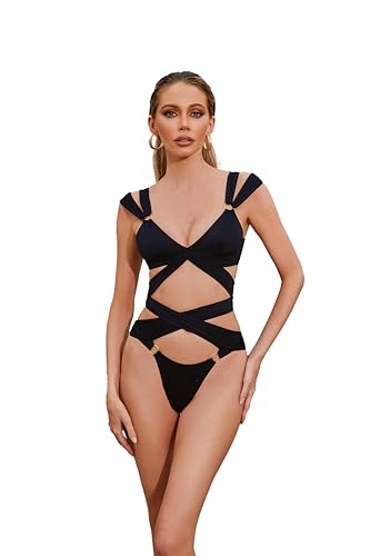 【MIZUASOBI】Cross Swimsuit【BLACK】 Cross Swimsuit | MIZUASOBI