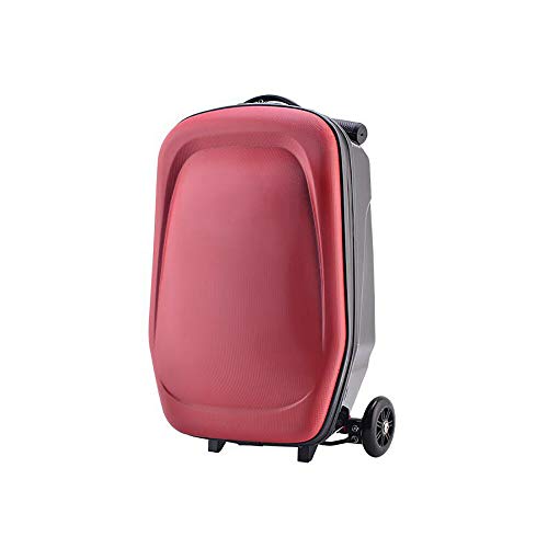Scooter Suitcase,20" Travel Trolley Luggage Bag With 3 Wheels for Business Travel School