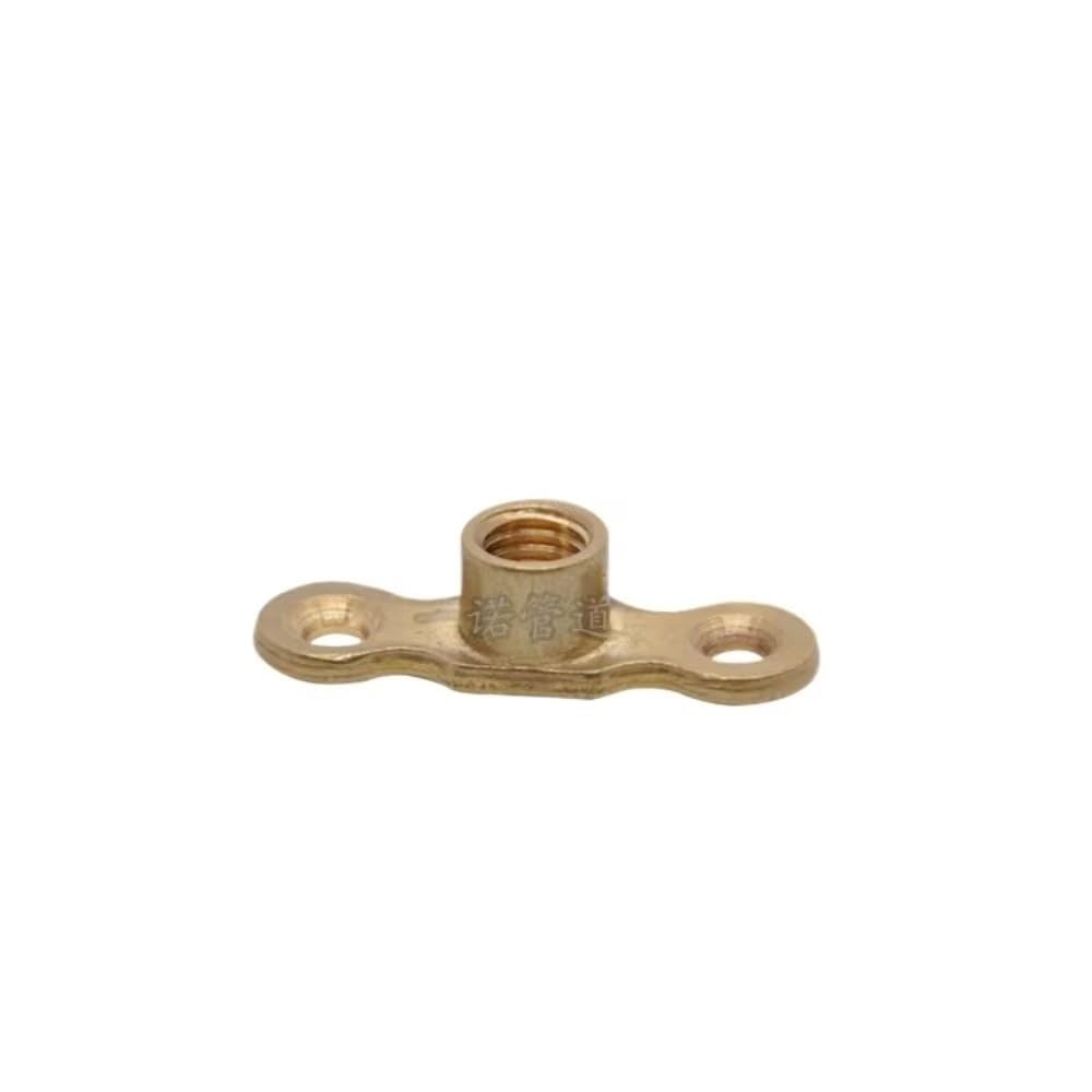 Soporte tubo latón M10 rosca macho/hembra