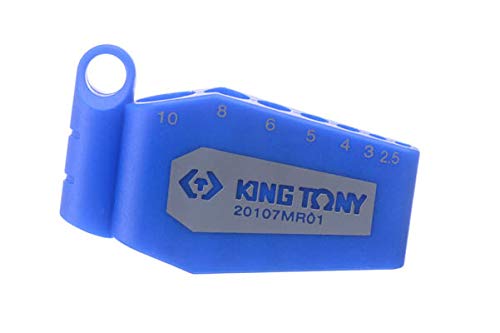 king tony 20107MR01 Hex Key Set 6-Sided Long with Spherical Head Case, Metric, Set of 7, H2.5 mm - H10 mm - Image 3