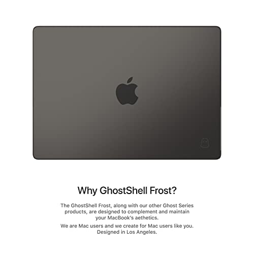 Uppercase Ghostshell™ Frost Premium Hardshell Case With Scratch-Resistant Textured Matte Finish, For 2021 2022 2023 Macbook Pro 14" Apple Silicon M1 M2 Pro/Max, A2442 A2779, Gray (No Rubber Coating) #TOP4