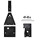 VEISUTOR Aluminum Chassis Glide & Swing Arm Skid Plate Guard Protector Kit for Yamaha Raptor 700 700R 2006-2025 Accessories, Black Combined Full Chassis Skid Plate