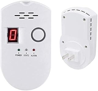 Propane Natural Digital Gas Detector, Gas Leak Detection, Home Gas Alarm, Plug-in Digital Gas Alarmer, High Sensitivity LPG LNG Coal Natural Gas Leak Detection, Alarm Monitor Sensor for Home Kitchen