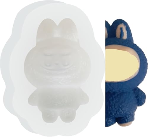Labu Silicone Chocolate Candy Mold Silicone Lab Ice Cube Tray Mold 3D Monster Character Mold for Desserts Candle Soap Fun Crafts