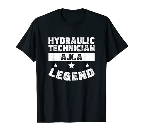Awesome Hydraulics Legend Hydraulic Technician Hydraulic Dad T-Shirt