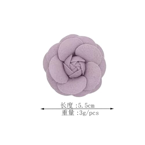 Image of Camellia Hair Clip and Brooch Pin for Women Dainty Flower Broochs Lapel Pins Designer Inspired Camellia Peony Rose Brooches Flower DIY Clothing Shoes Hats Accessories Wedding Party Dance Banquet Dress Suit Ceremony Jewelry Accessories