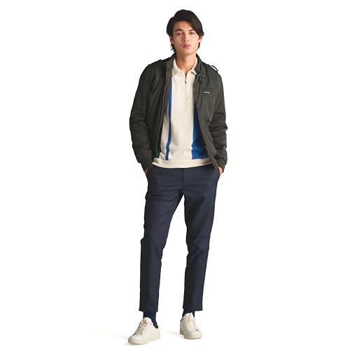 Image of Members Only Men's Iconic Racer Quilted Lining Jacket |Slim Fit|