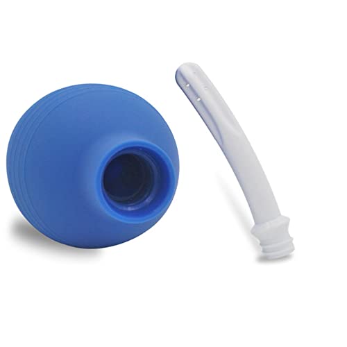 Image of Anal Douche Enema Bulb Vaginal Douche Enema Cleaner for Women's or Man's Health -for Water or Coffee Colon Cleansing, Detox and Constipation (Blue, 10.4 Ounce)
