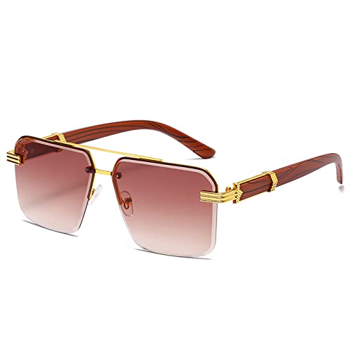 HMRGLMIE-Mirror Leg Metal Sunglasses Irregular Sunglasses In For Punk