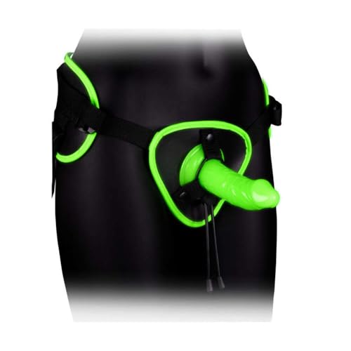 OUCH! - ARNÉS CON STRAP-ON Y BRILLO EN LA OSCURIDAD - GLOW IN THE DARK