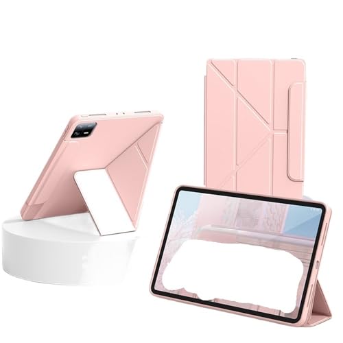 Coque iPad Pro 11 2024 rose antichoc protégeant écran et stylet - 5