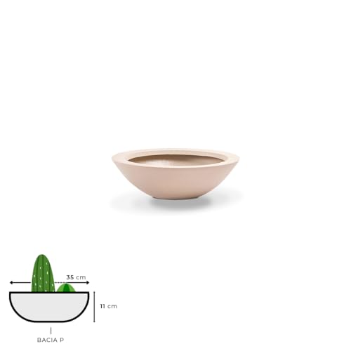 VASO POLIETILENO BACIA P/PLANTAS E JARDINS DECORATIVO (AREIA)