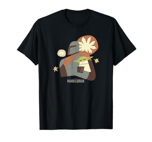 T-shirt Star Wars The Mandalorian et l'Enfant au style rétro vintage pour adulte