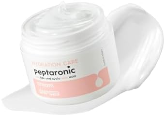 SNP Peptaronic Skincare Moisturizing Cream | Face Moisturizing, Calming, and Hydrating for All Skin Types | Korean Moisturizer Face Cream with Hyaluronic Acid | 1.9 Oz