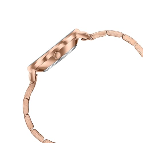 Image of Sonata Poze 9 with Quartz Analog Pink Dial IPRG Strap Watch for Women - SP80183WM01W