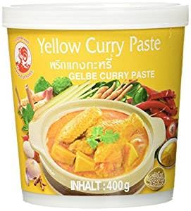 COCK BRAND Mix 3 x 400 g Paste Curry Gelb Grün und Rot