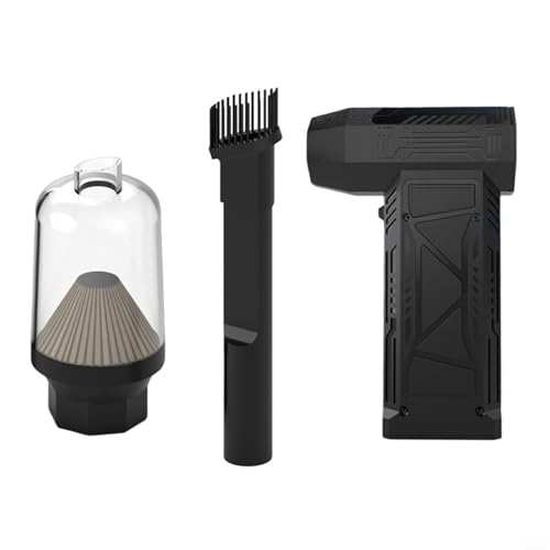 ZYNCUE Soplador turbo sin escobillas 150000RPM 210W, 8000mAh inalámbrico para soplador de hojas con kit de vacío, plumero de aire de alta velocidad para detalles de coche y polvo de teclado