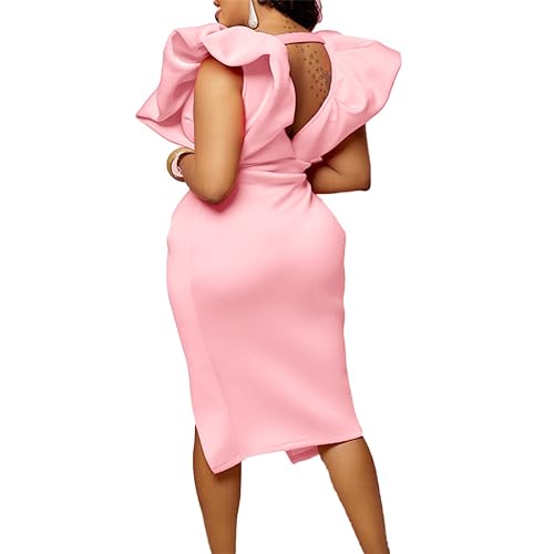 Women's Fashion Simple Deep V Short Sleeve Backless Dress Dress4