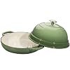 EDGING CASTING Enameled Cast Iron Dutch Oven Pot with Lid, Round Bread Oven for Homemade Sourdough Bread Baking, 6 Quart, Pistachio Green #4