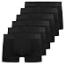 YouShow Boxershorts Herren Schwarz 6 Pack Baumwolle Unterhosen Männer Ohne Kratzenden Zettel Retroshorts Unterwäsche Boxer XXL