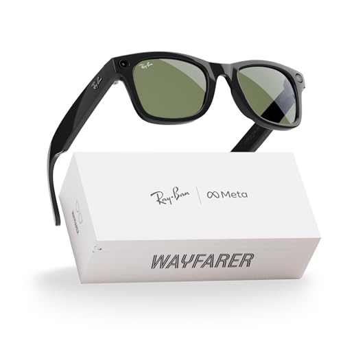 Ray-Ban Meta (Gen 1), Wayfarer, Shiny Black | Smart AI...