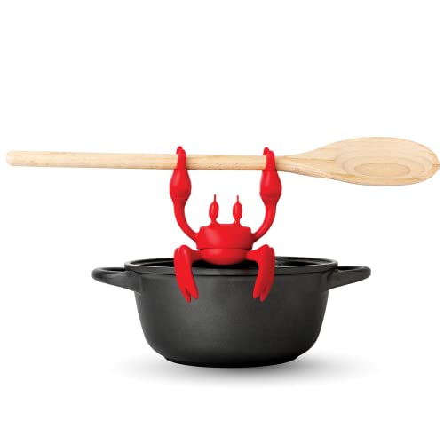8. OTOTO Red the Crab Silicone Utensil Rest