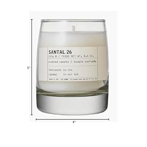 LE LABO Santal 26 Scented Candle 245 Grams 86 Ounce Glass jar Boxed Made in USA Cream