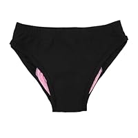 Acouto Short de Vélo rembourré 3D Respirant pour Femmes, sous-vêtements de Protection pour Femmes, sous-vêtements de Cyclisme pour Moto, Cyclisme, Noir (M)