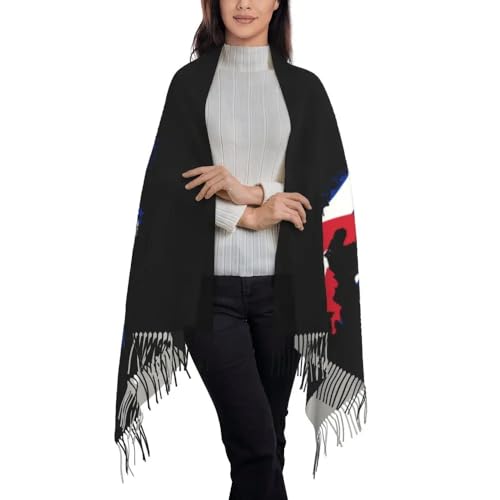 Cuban National Map Flag Scarfs- Retro Graffiti Printed Scarves Winter Soft Tassels Shawls Stole,Spring Autumn Long2