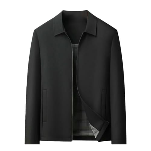 Chaqueta casual ejecutiva de solapa fina de otoño para caballero maduro