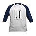 CafePress Christmas Bar Graph Baseball Jersey Kids Cotton Baseball Jersey, 3/4 Raglan Sleeve Shirt Navy/White