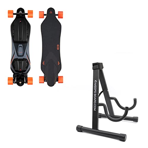 MEEPO Voyager X Electric Longboard Skateboard with Rack Stand