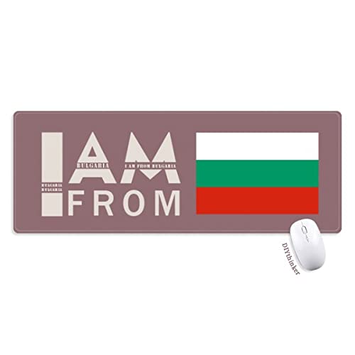 je suis de la bulgarie tapis de souris large cousues bords mat étendu game bureau