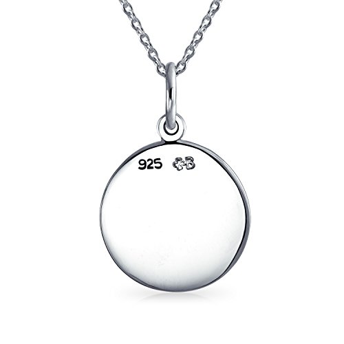 Personalize Astrology Constellation Celestial Horoscope Disc Medallion Pendant Zodiac Necklace For Women Oxidized Sterling Silver2
