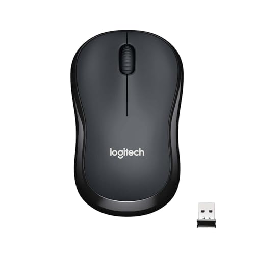 Logitech M221 Wireless Mouse, Silent Buttons, 2.4 GHz with USB Mini Receiver, 1000 DPI Optical Tracking