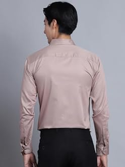 Majestic Man Slim Fit Satin Cotton Formal Shirt for Men