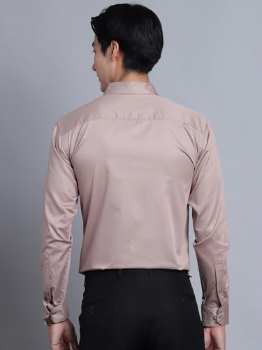 Image of Majestic Man Slim Fit Satin Cotton Formal Shirt for Men
