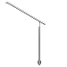 Produktbild DOLLE Eingangsgeländer | Geländer Aluminium Hauseingang | seitliche Montage | 1 Pfosten & Wandanschluss | Länge 1,15 m; Höhe 1 m