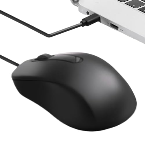 Ratón con cable plug and play ergonómico para eliminar retrasos y clicks ruidosos