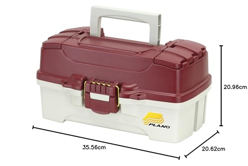 PLANO One-Tray Tackle Box,Fishing Tackle Organizer, Portable Storage Organizer, Tool box, Small parts, Removable Trays, Fishing, Beading, School or Office Supplies or Crafting Materials