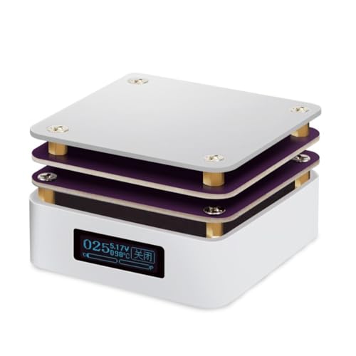 Mini table chauffante thermostatique pour réparation électronique, plate-forme de température réglable de 65 W Type-C PD avec plaque de soudure en aluminium de 56 x 56 mm