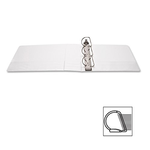 Business Source 3" Basic D-Ring White View Binders #TOP6
