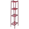 Amazon.com: MOFAIN 4 Tier Ladder Shelf - Metal Frame Red Storage ...