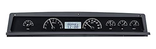 Dakota Digital 71 -76 Chevy Impala / Caprice Analog Dash System Kit Black Alloy White VHX-71C-CAP-K-W