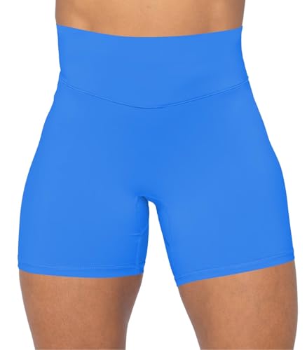 Image of Sunzel No Front Seam High Waist Biker Shorts for Women, Squat Proof Yoga Workout Gym Bike Shorts | 3, 5 Or 8-Inch Inseam, High Waisted, Tummy Control, No Front Seam, Buttery Soft, Compression Fit, Squat Proof