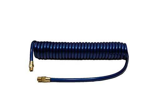 Plastair Industrial PU615-61-3-U Polyurethane Recoil Air Hose, 15' Length, 0.565