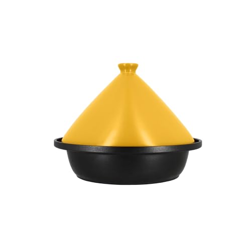 Menastyl – Tajine d24 cm fondo aluminio inducción tapa cerámica azafrán – 6020047