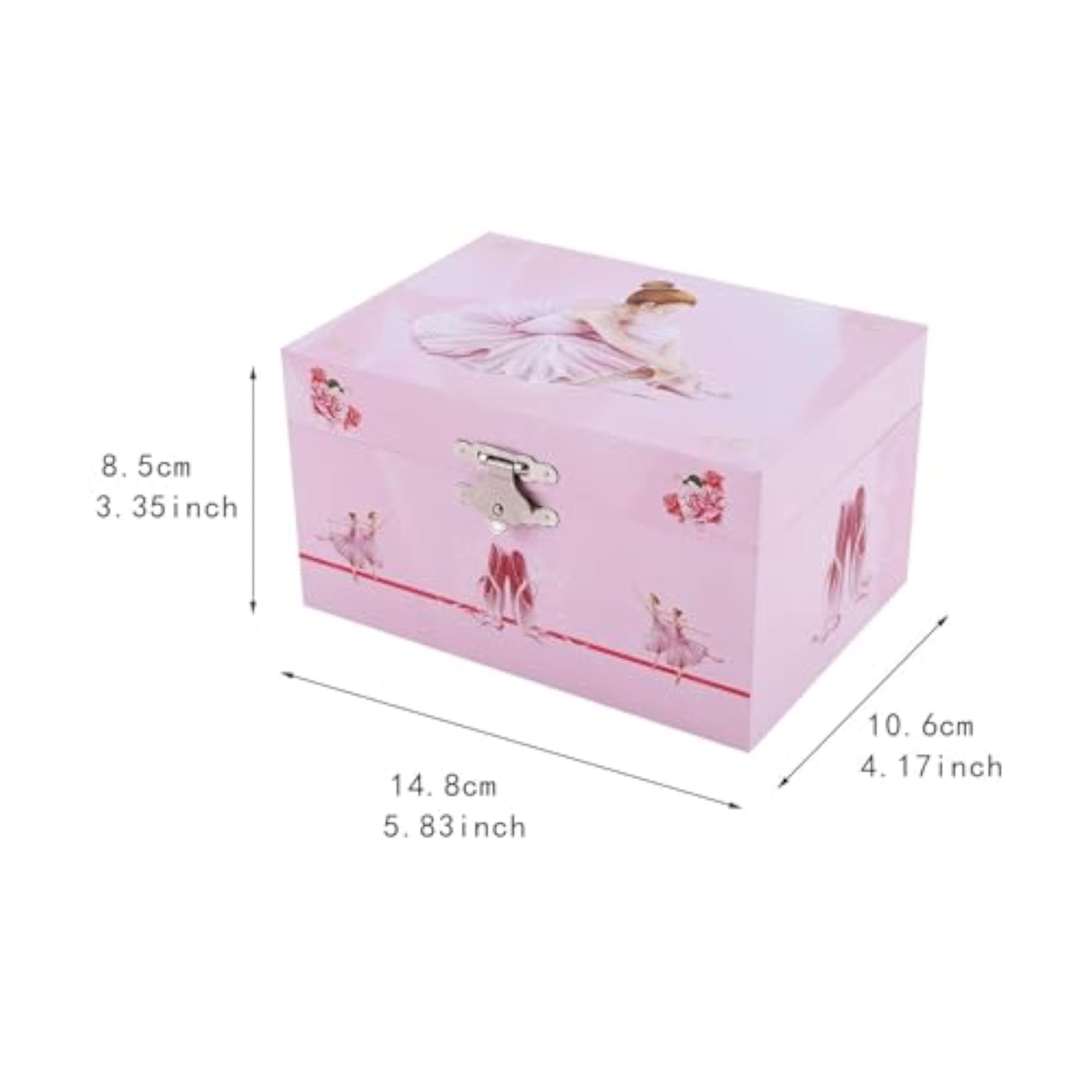 Wood Jewelry Organizer Music Box for Cufflinks, Gift for Wife