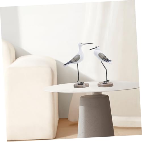Statue de mouette bouda figurine oiseau de mer décoration intérieure