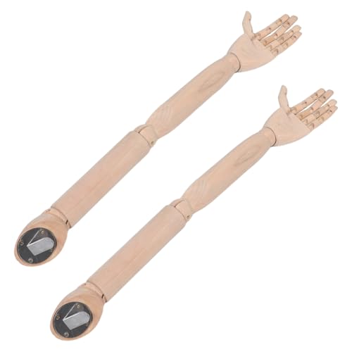 Brazos de maniquí de madera sin pintar ajustables de 1 par 2